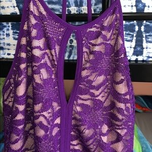 Halter Purple Prom Dress
